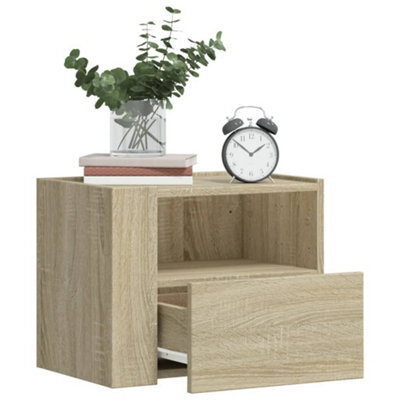 Berkfield Wall-Mounted Bedside Cabinets 2 Pcs Sonoma Oak 45X30X35 Cm - image 1