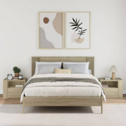 Berkfield Wall-Mounted Bedside Cabinets 2 Pcs Sonoma Oak 45X30X35 Cm - thumbnail 3