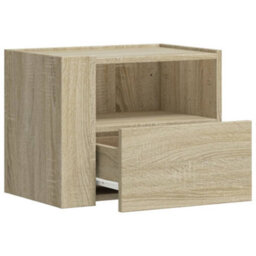 Berkfield Wall-Mounted Bedside Cabinets 2 Pcs Sonoma Oak 45X30X35 Cm - thumbnail 8