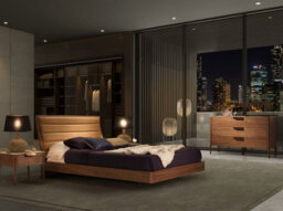 Angel Cerda Elegant Walnut Chest Of Drawers With Marble-Effect Top - thumbnail 6