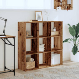Berkfield Bookcase Old Wood 102X32X102 Cm Engineered Wood - thumbnail 3