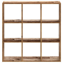 Berkfield Bookcase Old Wood 102X32X102 Cm Engineered Wood - thumbnail 4