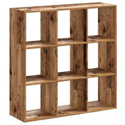 Berkfield Bookcase Old Wood 102X32X102 Cm Engineered Wood - thumbnail 6
