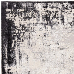 Grey Luxurious Modern Easy To Clean Abstract Rug For Living Room, Bedroom - 160Cm X 230Cm - thumbnail 4