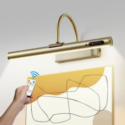 Harper Living Picture Light For Wall Antique Brass, Magnetic Battery-Operated Wall Lights - thumbnail 3