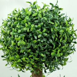 Homcom Set Of 2 Decorative Artificial Plants Boxwood Trees In Pot, Green - thumbnail 8