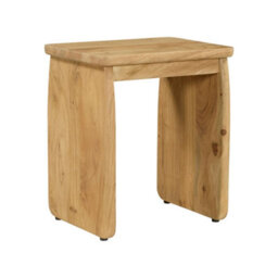 Sweeek - Exotic Bedside Table, Side Table Acacia Wood Natural 40X30X45 Cm - Asha - thumbnail 2