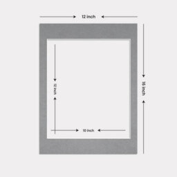 Ak Frames 16X12 Mid Grey Picture Mounts To Fit 12X10 Aperture Size - Mount Board Only (No Frame Included) - thumbnail 3