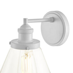 The Lighting Studio Laura Ashley Isaac Outdoor Wall Light Pale Slate Grey Glass Ip44 - thumbnail 3