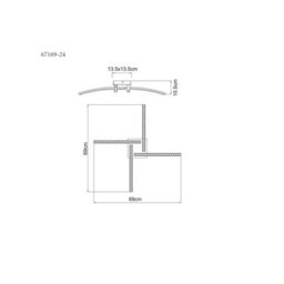 Luminosa Lighting Luminosa Jules Integrated Led Semi Flush Ceiling Light Matt Black 4X Led 2700-4000K - thumbnail 9