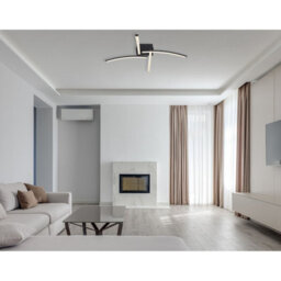Luminosa Lighting Luminosa Jules Integrated Led Semi Flush Ceiling Light Matt Black 4X Led 2700-4000K - thumbnail 8