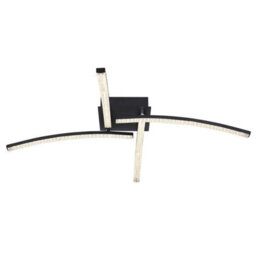 Luminosa Lighting Luminosa Jules Integrated Led Semi Flush Ceiling Light Matt Black 4X Led 2700-4000K - thumbnail 3