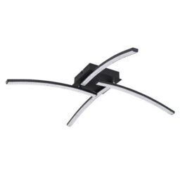 Luminosa Lighting Luminosa Jules Integrated Led Semi Flush Ceiling Light Matt Black 4X Led 2700-4000K - thumbnail 2