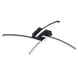 Luminosa Lighting Luminosa Jules Integrated Led Semi Flush Ceiling Light Matt Black 4X Led 2700-4000K - thumbnail 7