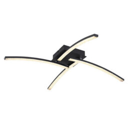 Luminosa Lighting Luminosa Jules Integrated Led Semi Flush Ceiling Light Matt Black 4X Led 2700-4000K - thumbnail 6