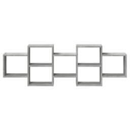 Berkfield Wall Shelf Concrete Grey 129X18X42 Cm Engineered Wood - thumbnail 4