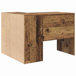 Berkfield Corner Desk Old Wood 102X88X75 Cm Engineered Wood - thumbnail 8