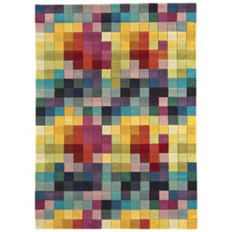 Funk Multi Colour Boxes Rug Rug 170X240Cm For The Living Room - thumbnail 4