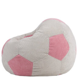 Icon Kids Football Jumbo Cord Classic Bean Bag, Light Pink - thumbnail 4