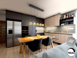 Luminosa Lighting Luminosa Zaria Bar Pendant Ceiling Light Black, Bronze, Amber Led 3000K Dimmable - Uk Stock - thumbnail 2