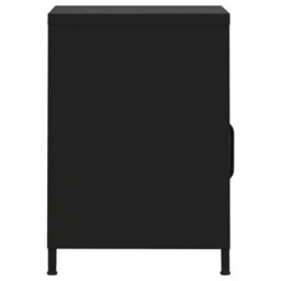 Berkfield Nightstands 2 Pcs Black 35X35X51 Cm Steel - thumbnail 4