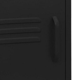 Berkfield Nightstands 2 Pcs Black 35X35X51 Cm Steel - thumbnail 8