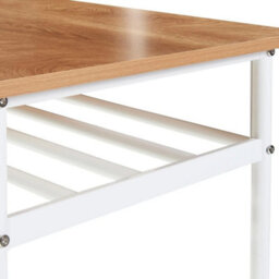 Modern White Oak Dining Set: 3-Piece Counter Height Table & Stool Combination - thumbnail 5