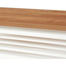 Modern White Oak Dining Set: 3-Piece Counter Height Table & Stool Combination - thumbnail 3