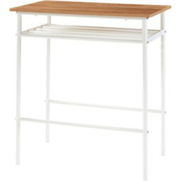Modern White Oak Dining Set: 3-Piece Counter Height Table & Stool Combination - thumbnail 6