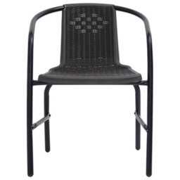 Garden Chairs 8 Pcs Plastic Rattan And Steel 110 Kg - thumbnail 3