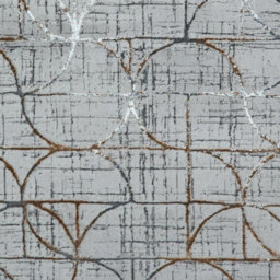 Grey/multi Abstract Luxurious Modern Easy To Clean Rug For Dining Room-160Cm X 230Cm - thumbnail 3