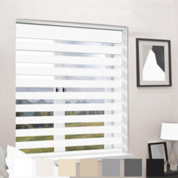 Caecus Blinds Mtm Day Night Blind White 150Cm Long Drop - thumbnail 1