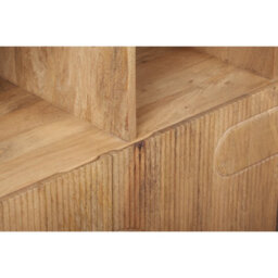 Wyld Haus Buffalo Natural Mango Wood Bookcase With Two Door Cabinet - thumbnail 5