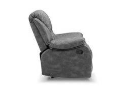 Home Detail Enoch 1 Seater Recliner Armchair, Dark Grey Faux Leather - thumbnail 4