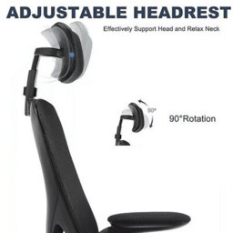 Ergonomic Mesh Executive Office Chair Height Adjustable Swivel Desk Seat Headrest - thumbnail 5