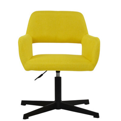 Lakeland Furniture Stockholm Lime Green Fabric Black Swivel An Height Adjustable Base Office Chair - image 1