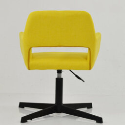 Lakeland Furniture Stockholm Lime Green Fabric Black Swivel An Height Adjustable Base Office Chair - thumbnail 6