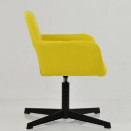 Lakeland Furniture Stockholm Lime Green Fabric Black Swivel An Height Adjustable Base Office Chair - thumbnail 5