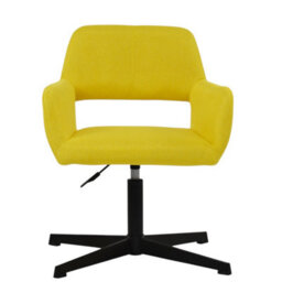 Lakeland Furniture Stockholm Lime Green Fabric Black Swivel An Height Adjustable Base Office Chair