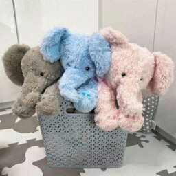 "The Magic Toy Shop 11"" Blue Plush Super Soft Elephant Toy With Ribbon Teddy Cuddling Nursery Gift" - thumbnail 9