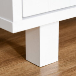 Pawhut Cat Litter Box Enclosure & House W/ Nightstand/end Table Design, White - thumbnail 9