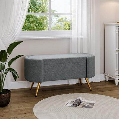 Darphe Luxurious Upholstered Accent Bench - image 1