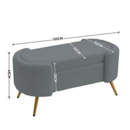 Darphe Luxurious Upholstered Accent Bench - thumbnail 5