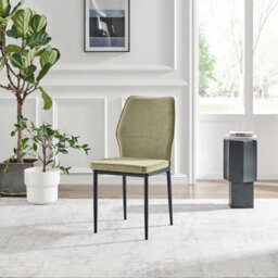 Furniturebox Uk 4X Milan Cappuccino Beige Hatched Faux Leather Dining Chairs Silver Legs - thumbnail 5