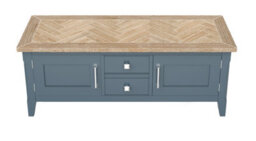 Baumhaus Signature Blue Widescreen Television Stand - thumbnail 3