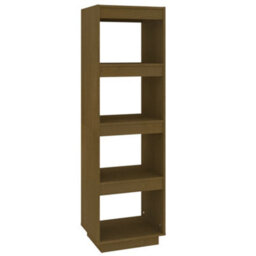 Berkfield Book Cabinet/room Divider Honey Brown 40X35X135 Cm Solid Pinewood - thumbnail 2