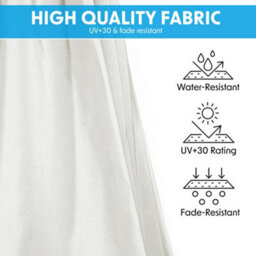 Loops Easy Open 3M Banana Parasol Cream - Garden Dining Umbrella Patio Cover Canopy - thumbnail 4