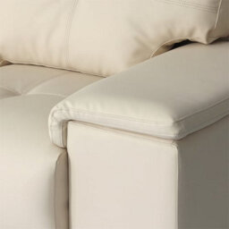 Furniture in Fashion Kensington Faux Leather 2 Seater Sofa In Ivory - thumbnail 8