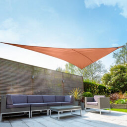 Kookaburra 6M X 4.2M Right Angle Triangle Waterproof Terracotta Garden Patio Sun Shade Sail Canopy 98% Uv Block With Free Rope - thumbnail 2
