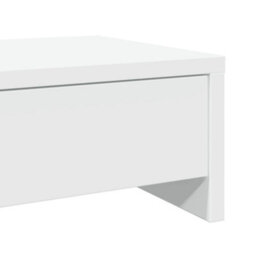 Walplus Monitor Stand With Drawers White 100X27X15 Cm Engineered Wood - thumbnail 8